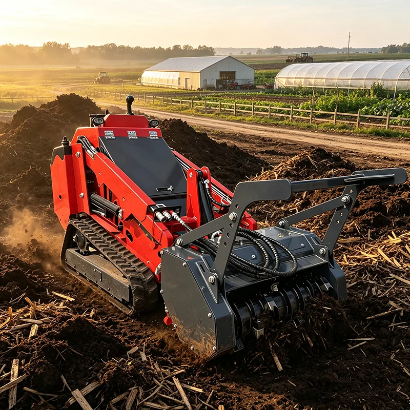 Compact Track Loader Diesel Skid Steer Loader for Outdoor Construction Demolition
