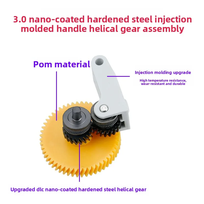 Ulepszenie drukarki 3D Bambu Lab P1S P1P X1 Carbon X1C - przekładnia ekstrudera ze stali hartowanej, komponent podający filament.