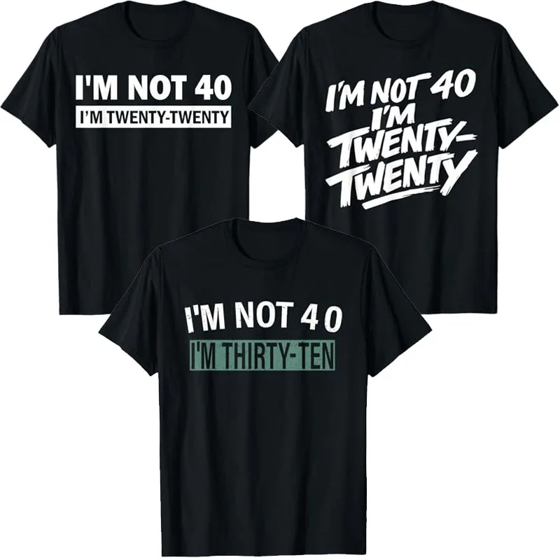 Camiseta Y2K con Humor: No soy de 40, sino de 2020. Regalo de Cumpleaños 40. Ropa Streetwear. Camiseta con Personalidad: No soy de 40, sino de 30.