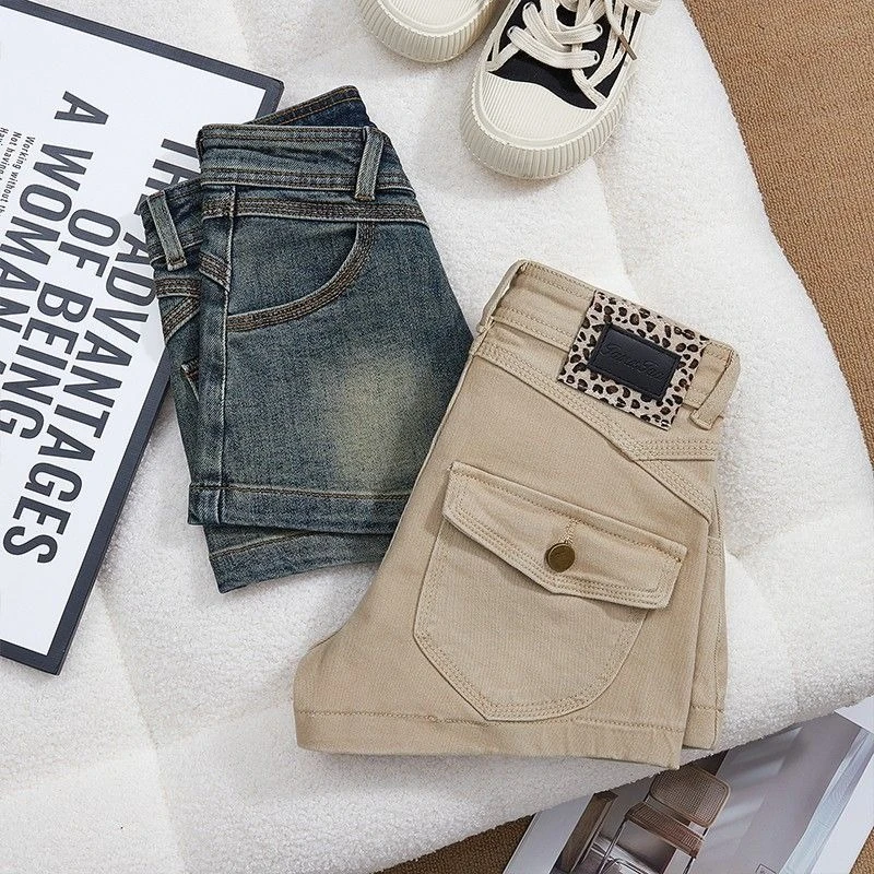 Bodycon Summer Short Denim Shorts American Spice Girls Trendy Sexy Mujer Pantalones Slim Streetwear Personalized Pants