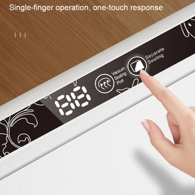 Xiaomi youpin máquina seladora a vácuo de alimentos, operação inteligente com um clique com 20 sacos, forte potência de sucção para armazenamento de alimentos, novo