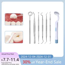 Ensemble d'outils dentaires en acier inoxydable, soins bucco-dentaires, livres d'endoscope, élimination du calcul dentaire, dents SAF et tartre