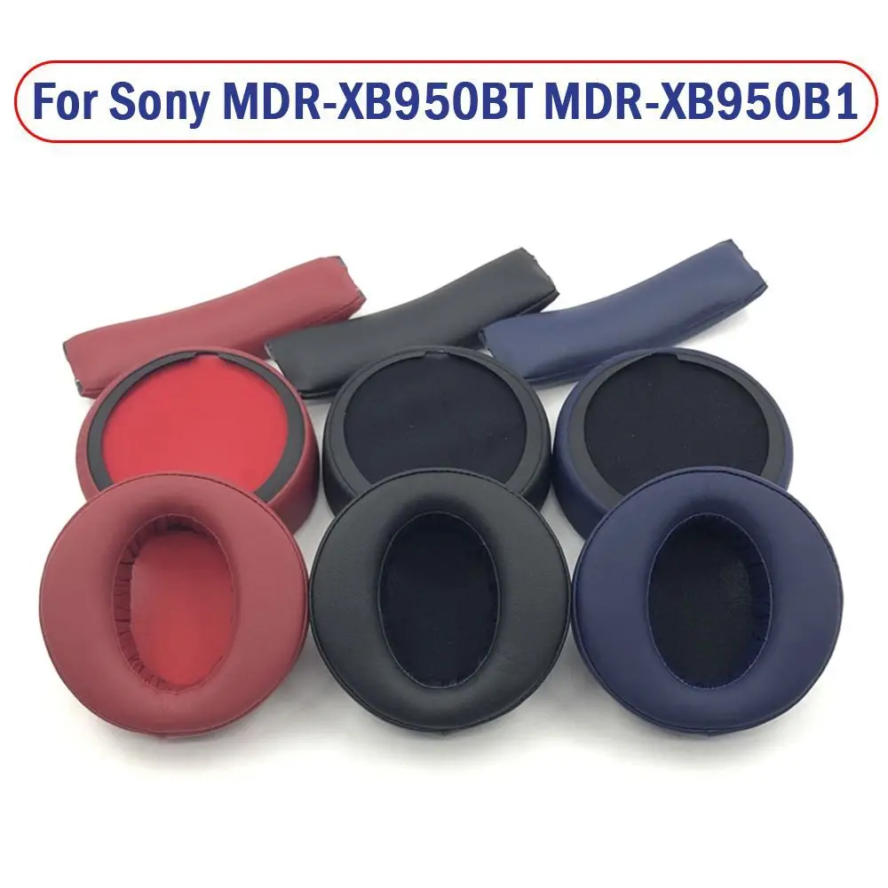 Foam Sponge Ear Pads Earpads Headband Replacement Ear Cushion Headset Headphone Accessories for Sony MDR-XB950BT XB950B1 XB950N1