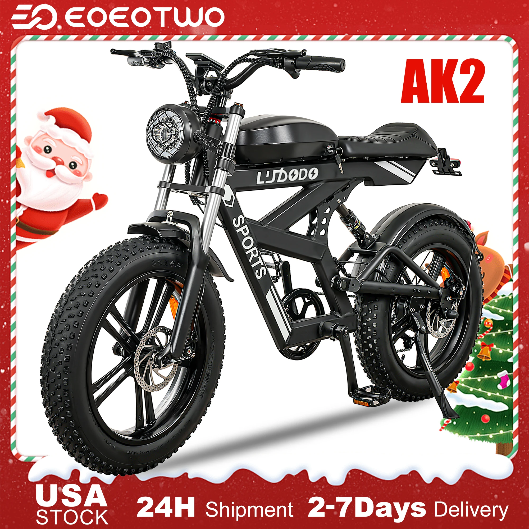 

Electric Bike for Adults,1500W Peak,35MPH,48V 816Wh Battery,MAX 75Miles Electric Motorcycle,20'' Fat Tire Dirt Bike,7-Speed Bike