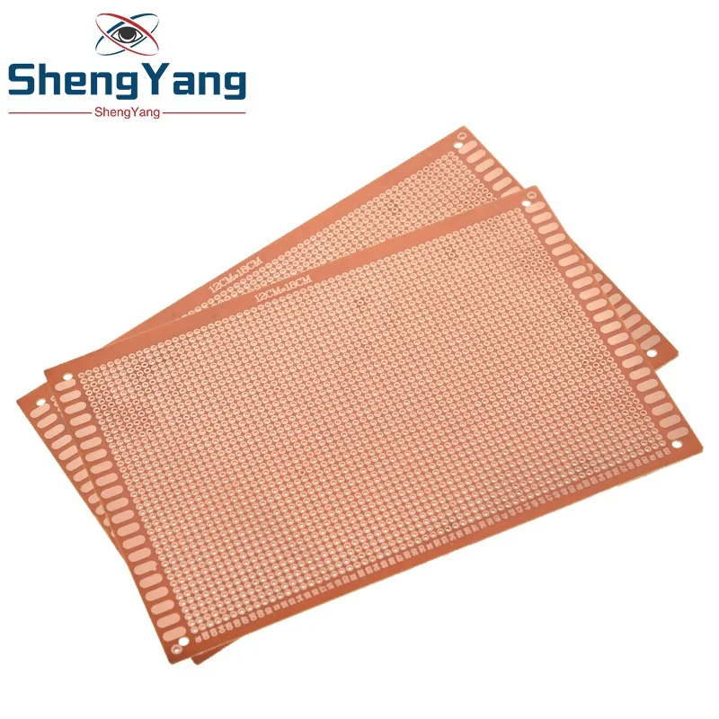 1pcs 12x18 cm 12*18cm Single Side Prototype 2.54mm PCB Breadboard Universal Experimental Bakelite Copper Plate Circuirt Board