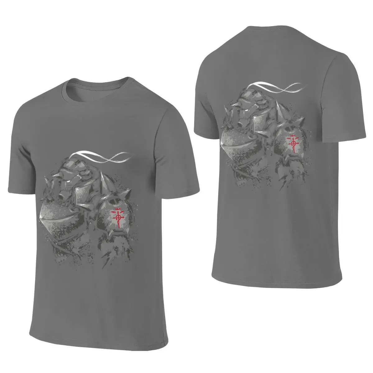 Inside The Armor Not Easy To Deform Reversible T-shirt Sweet Girl Girlish Feeling Simple Prints Men's T-shirts