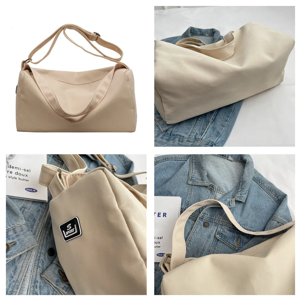 Women Messenger Bags Canvas Casual Shoulder bag Handbags Female Zipper Crossbody Bag for Woman Designer Beach Casual Tote