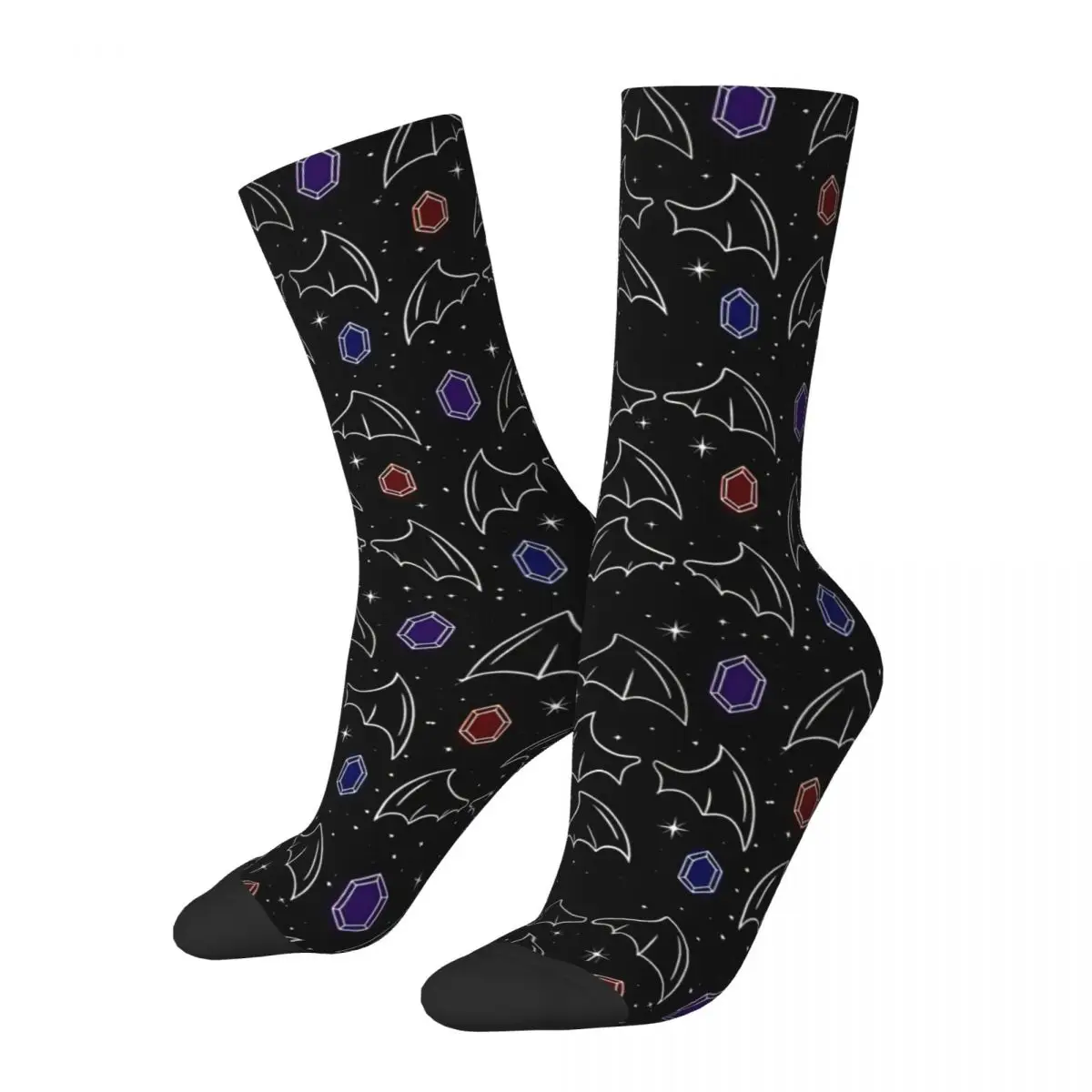 

Funny Happy Sock for Men The Illyrian Bat Boys Vintage The Bats Animals Breathable Pattern Printed Crew Sock Novelty Gift