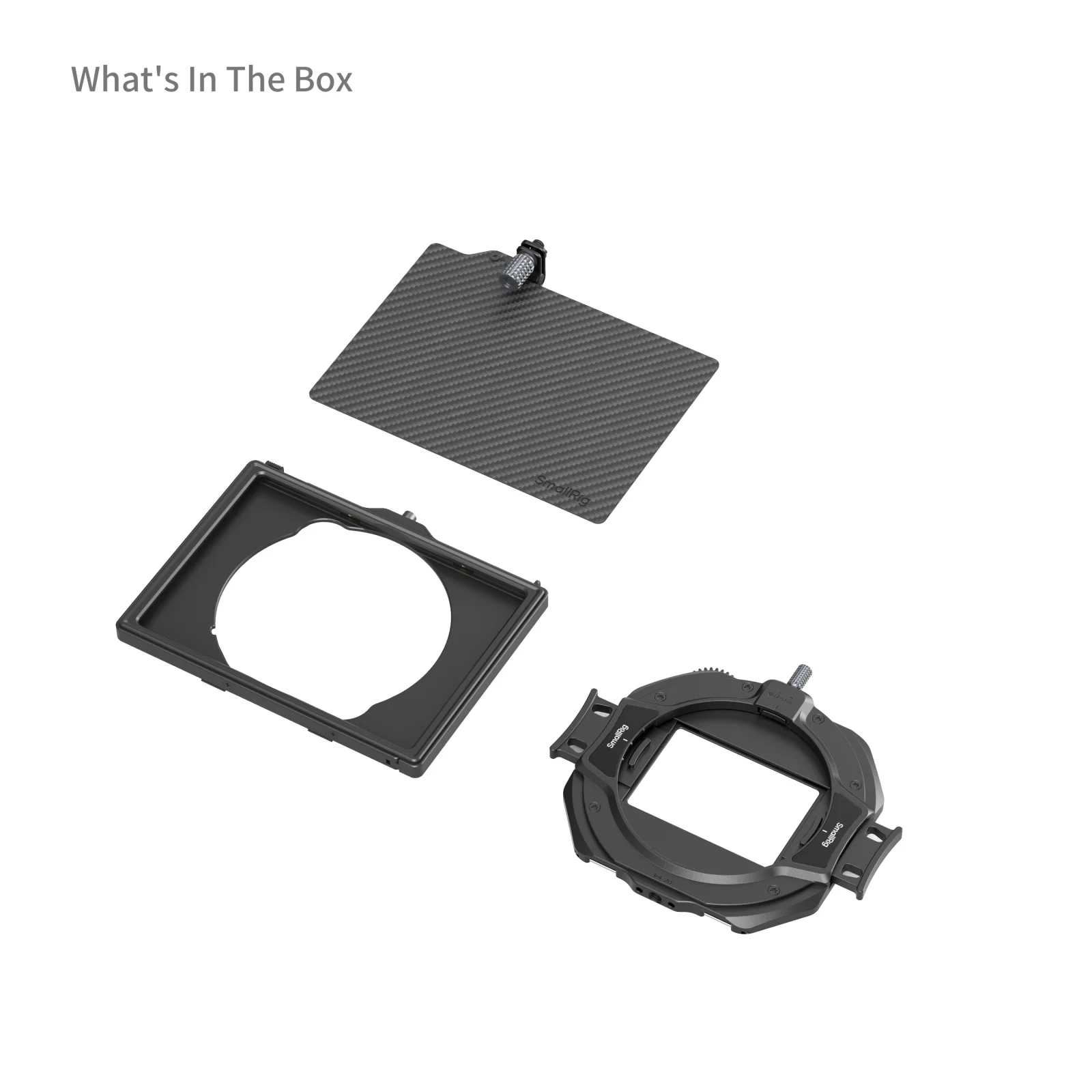 SmallRig LITE matte doos met verstelbare klem, DSLR matte doos met vezelblad voor 4x5,65 filter/cirkelvormig filter -4409