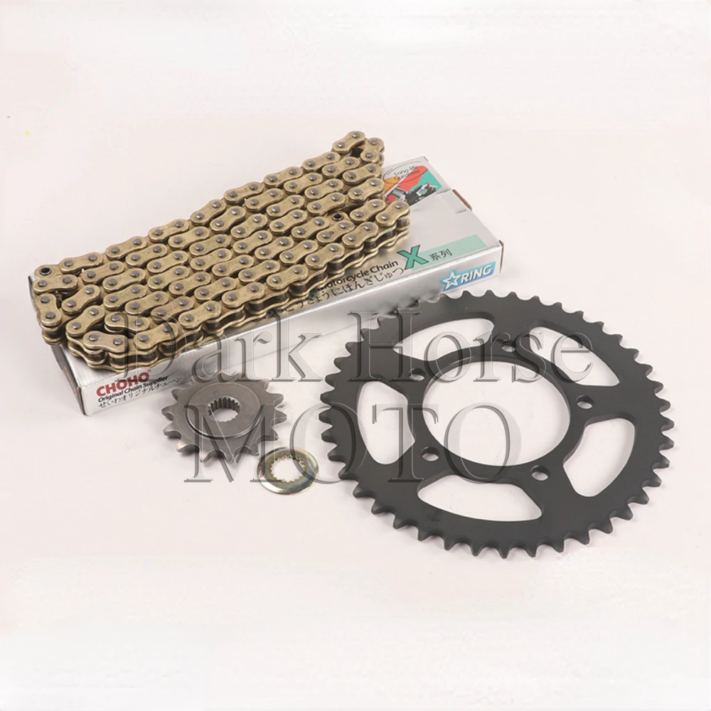 

Set chain Motorcycle Modified Front Crankset Size Fly Levy And Oil Seal Chain Brake Disc FOR ZOMTES ZT 125 U1 125U1 155 U1 155U1