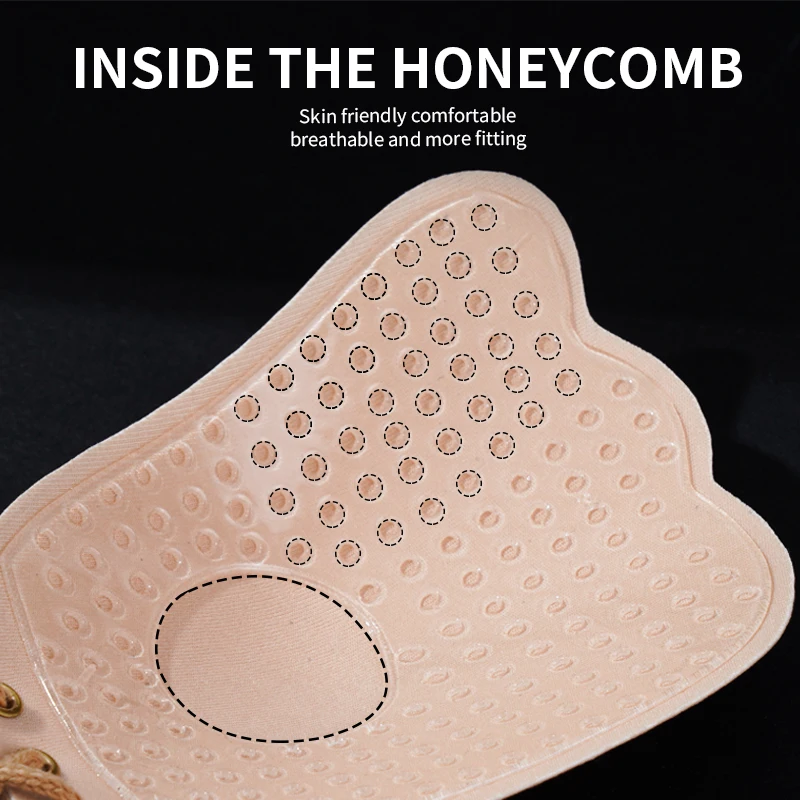Women Seamless Self Adhesive Fly Bra Strapless Push Up Bra Wireless Stick On Sexy Lingerie Invisible Silicone Bralette Underwear image 4