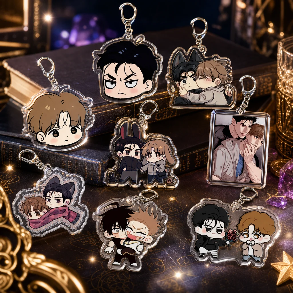 Anime Merchandise Keychains - سلسلة مفاتيح أكريليك بتصميم شخصية بيغي