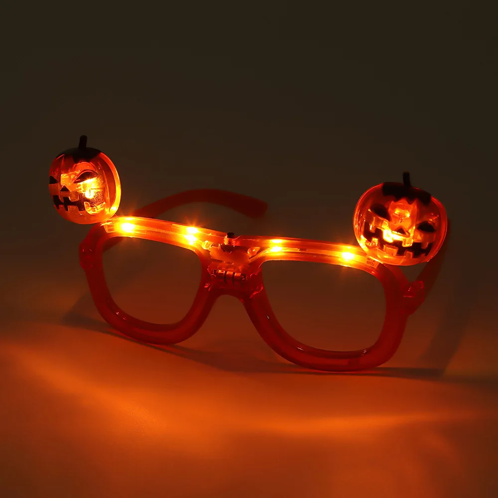 

12pcs Women Girls Adult Children Light Up Spider Pumpkin Bat Ghost Witch Sunglasses Party Holiday Decorations Halloween