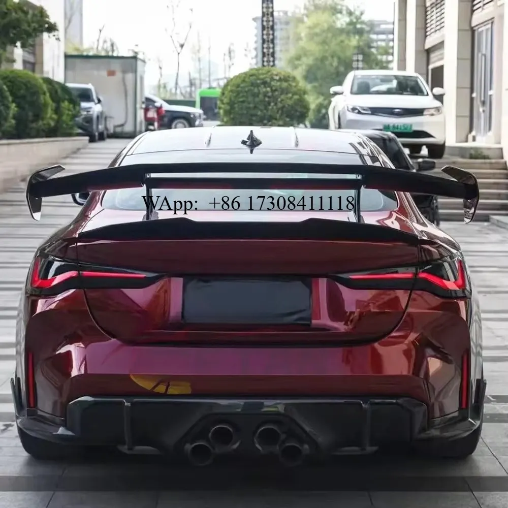 

Dry Carbon Fiber High Polished Rear Spoiler Trunk Wing AD Style M3 G80 M4 G82 2021-25 Screw Easy Installation Fitment Tested
