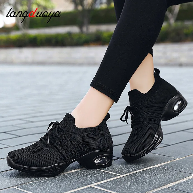 Dance shoes women modern jazz mesh dancing shoes for women salsa latin outdoor sports shoes Training Tango Dance Sneakers