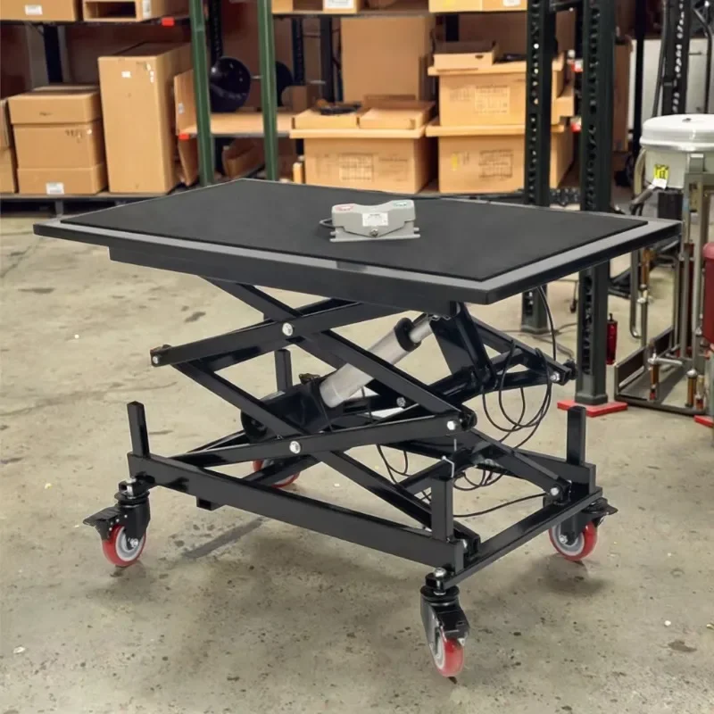 Xiangyin Elektrisch verstelbare paardenkruk Opvouwbare mobiele interieurdecoratie Tegelwagen met voetafstandsbediening