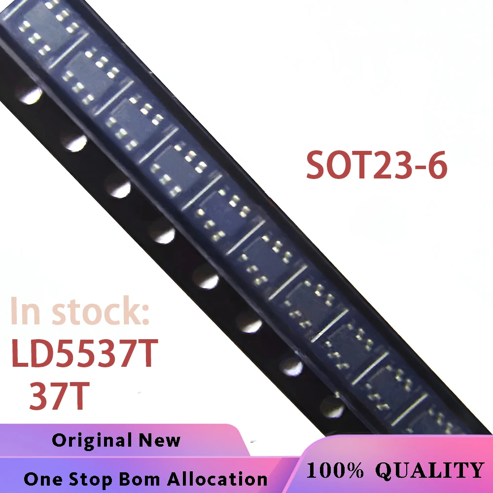 (50PCS) LD5537T LD5537 37 37T SOT23-6 Chipset