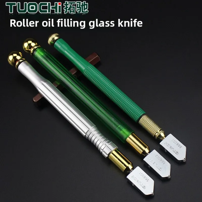 

Damaly, Glass Knife, Diamond Roller Handheld Tile Cutting Knife, Thick Glass Cutting Tile Knife,Oil Injection Glass Knife Series