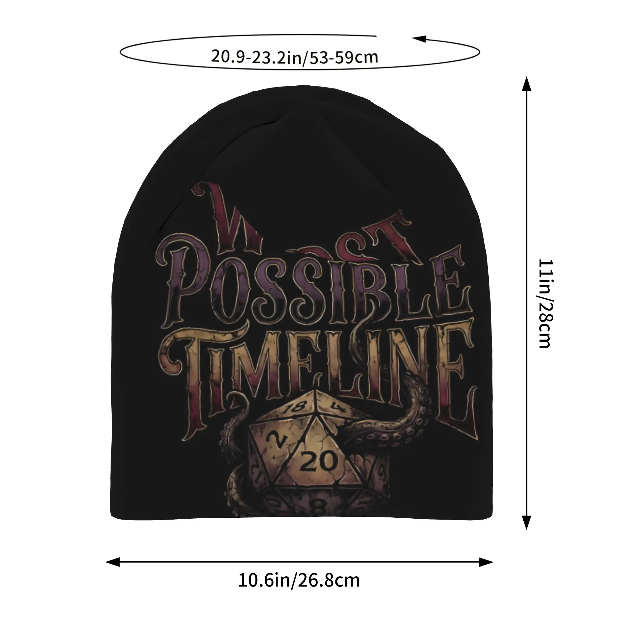 Autumn Styles Bonnet  Baldur Gate Men Women's Thin Hat  Worst Possible Timeline Fall Cap Design Skullies Beanies Caps