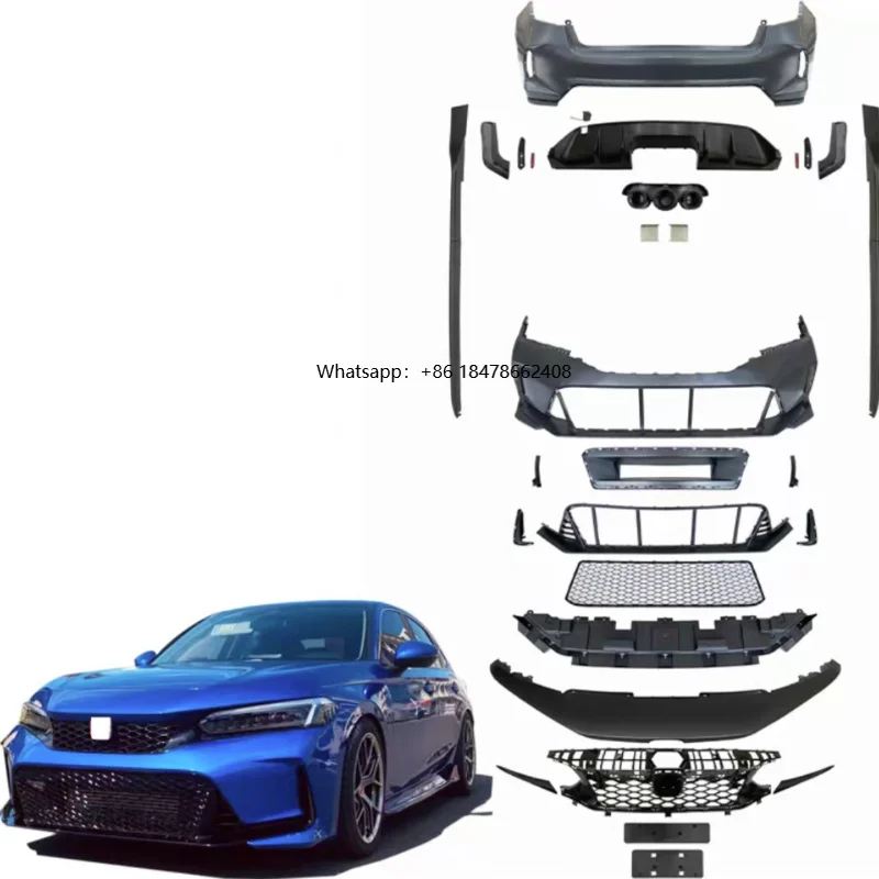 

High Quality Type R Car Bumpers Side Skirt GEN 11 Body Kit 2022-2024 for FL5 Sedan Bodykit front bumper Rear Bumper