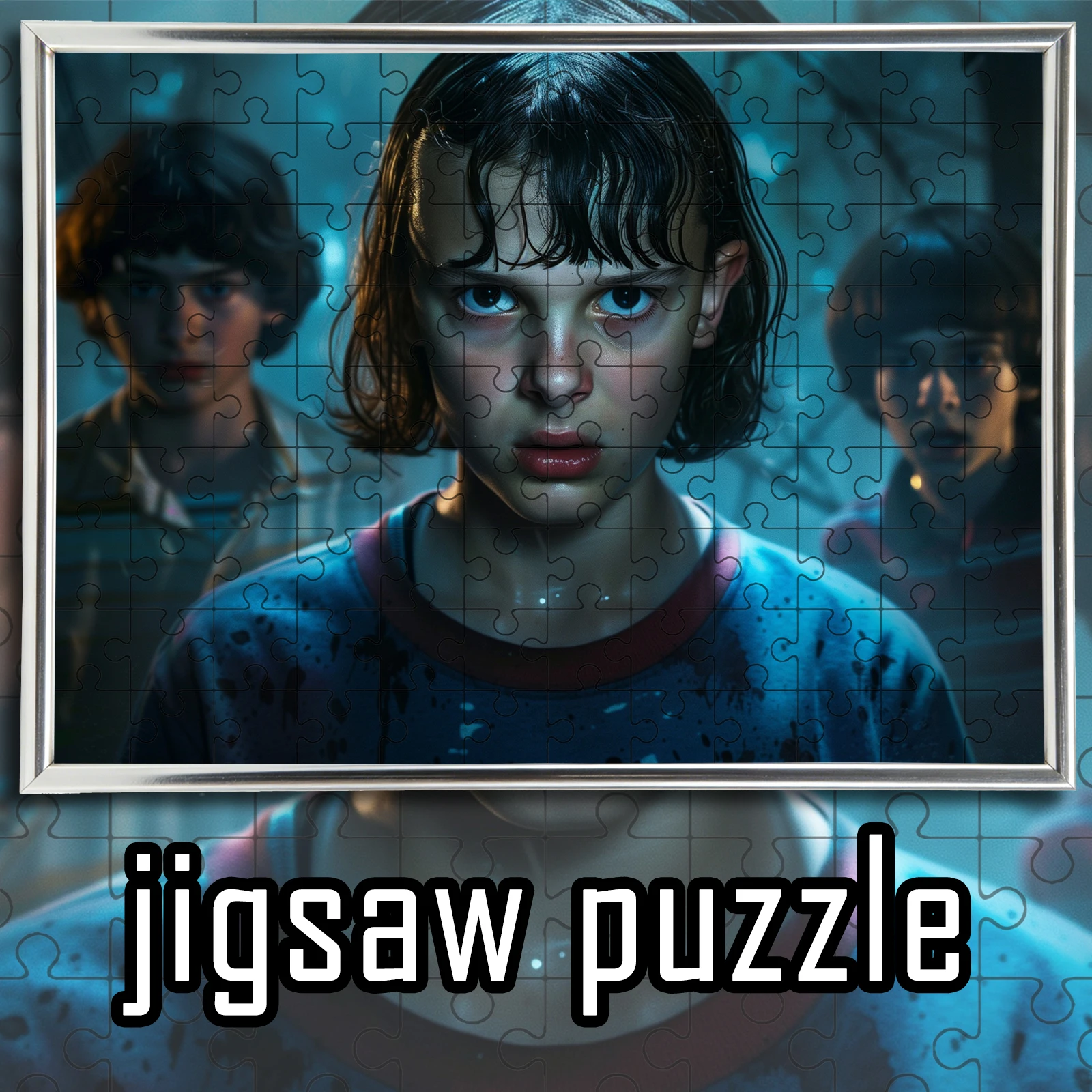 

Stranger Things Eleven,Mike and Will theme Jigsaw 108/200/300/500/1000pcs wooden floor game puzzle,home decoration,gift