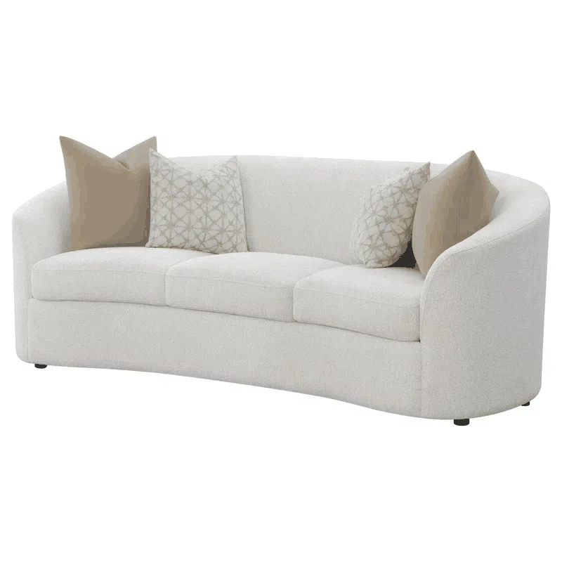 

Rural linen sofa simple modern light luxury fabric three-person sofa French retro pastoral sofa