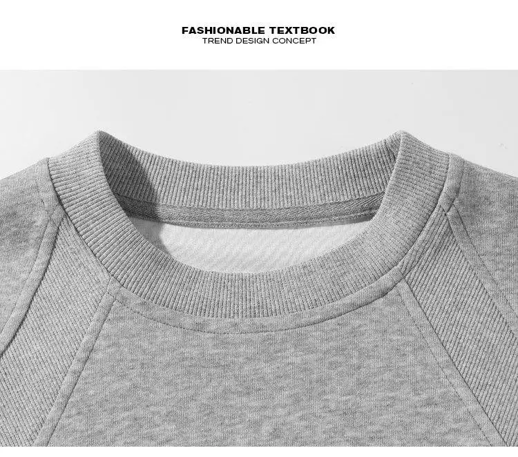 Herren Mode Raglan-Schnitt Rundhals Langarm T-Shirt im Oversized-Stil aus leichtem Stoff für den täglichen Street-Look – Detail 3