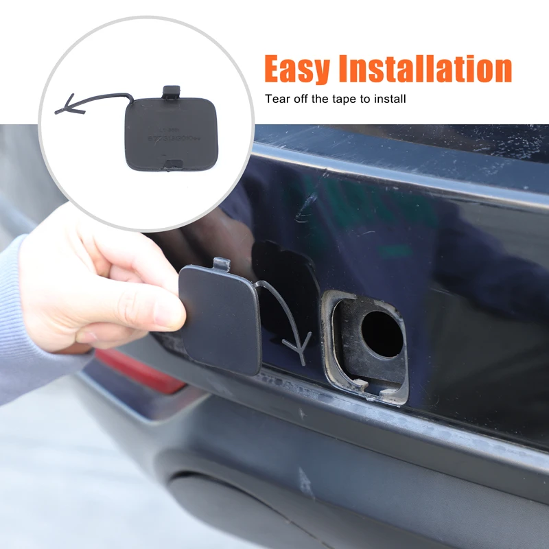 Para subaru forester 2013-2018 abs frente traseira gancho de reboque capa cauda reboque tampa guarnição acessórios do carro 57731sg010