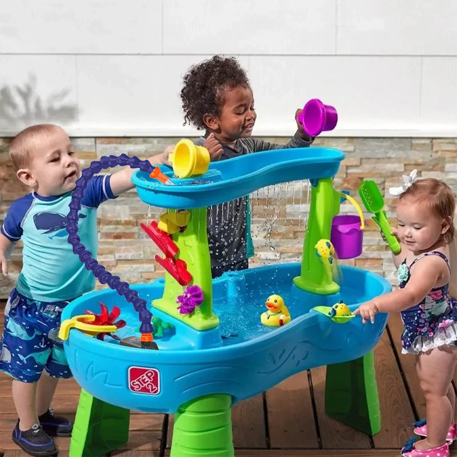 Kinder Sommer Wasser tisch Pumpe Spaß im Freien Wasserspiel Spielzeug für Kinder Wasser tisch Zubehör