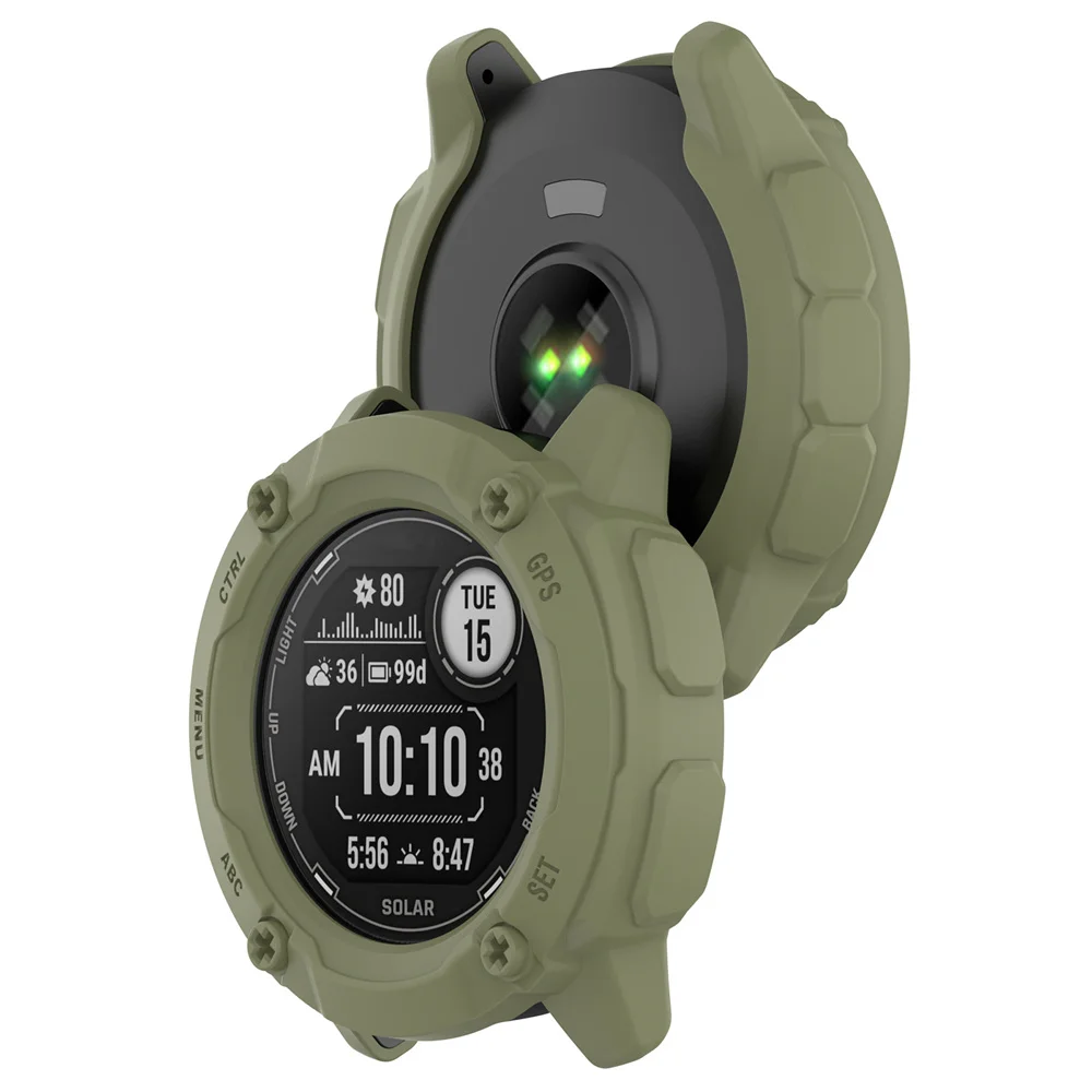 ل Garmin غريزة 2X الذكية سوار ساعة الإطار استبدال قذيفة غطاء من البولي يوريثان واقية ل garmin instinct2X الحافة حالات