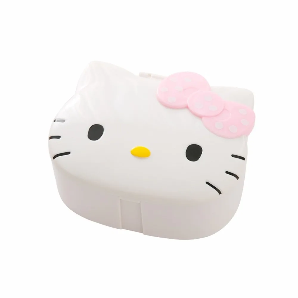 Miniso Sanrio New KT Cat Cartoon Table Mirror Vanity Box Jewelry Box Comb Mirror Series Desktop Sundries Storage