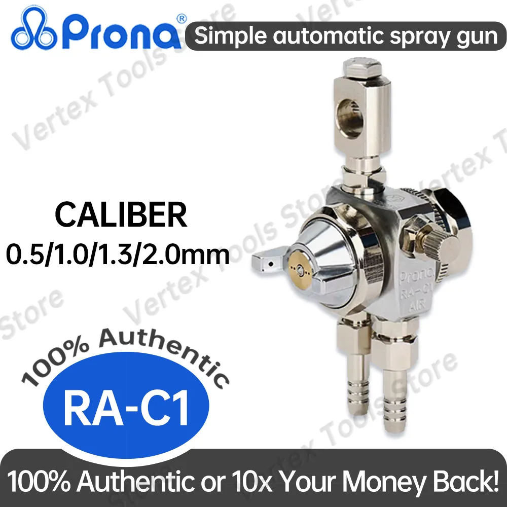 Original Prona RA-C1 Air Spray Gun Durable Pneumatic Paint Sprayer for Professional Woodworking Furniture Automotive Topcoat