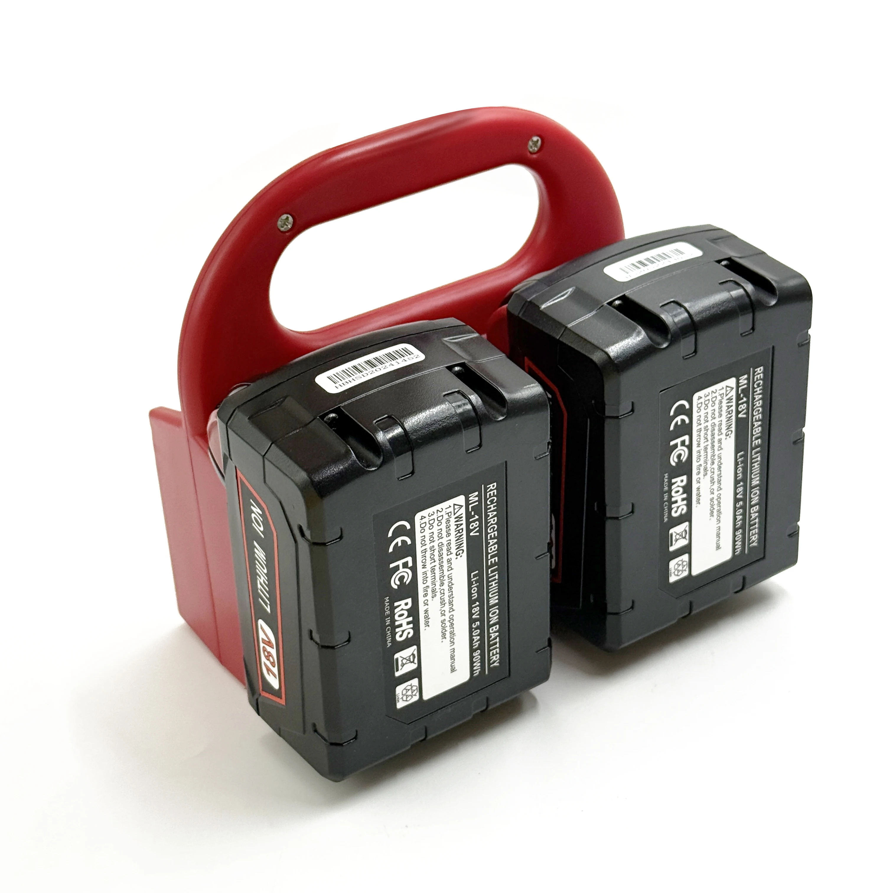 NEUER Batteriehalter für Milwaukee 18V Akkus, Halterung Passend für M 18 48-11-1815, für Arbeitsvan, Regal, Werkzeugkasten – Detail 5