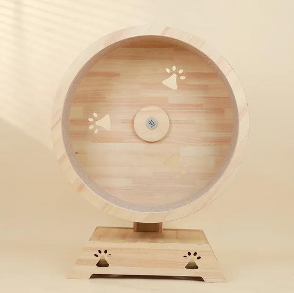 

Cat running wheel, cat treadmill, roller side slide, fitness, solid wood cat toys, cat nest, climbing frame pet cat