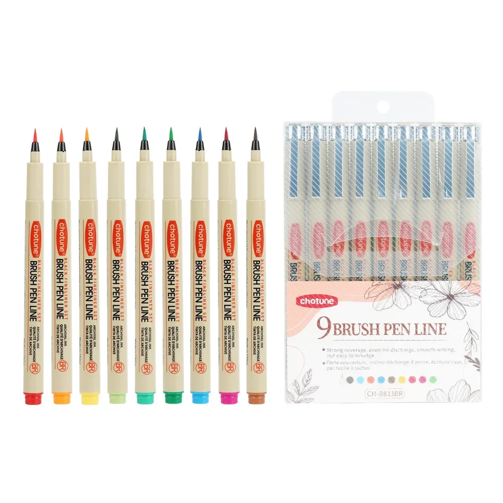 12 Colors Micro-Line Fineliner Pen Set 05 Fine Point Drawing Pen Waterproof for Artist Journaling Technical Illustrating Manga