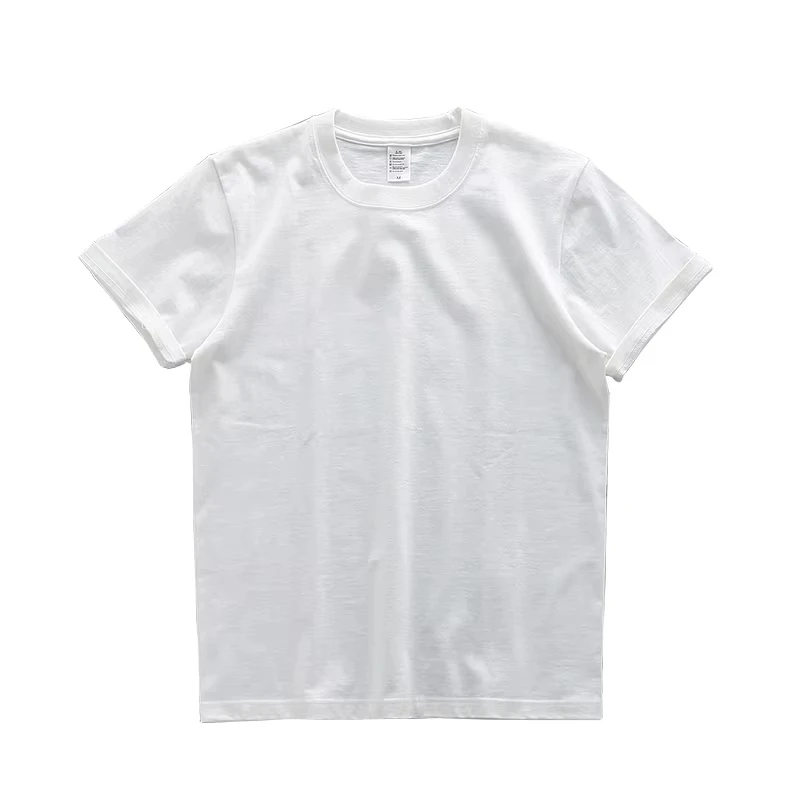 280g Schweres Baumwoll-Kurzarm-T-Shirt für Herren, Neues Sommer-Freizeit-T-Shirt für Männer und Frauen – Detail 4