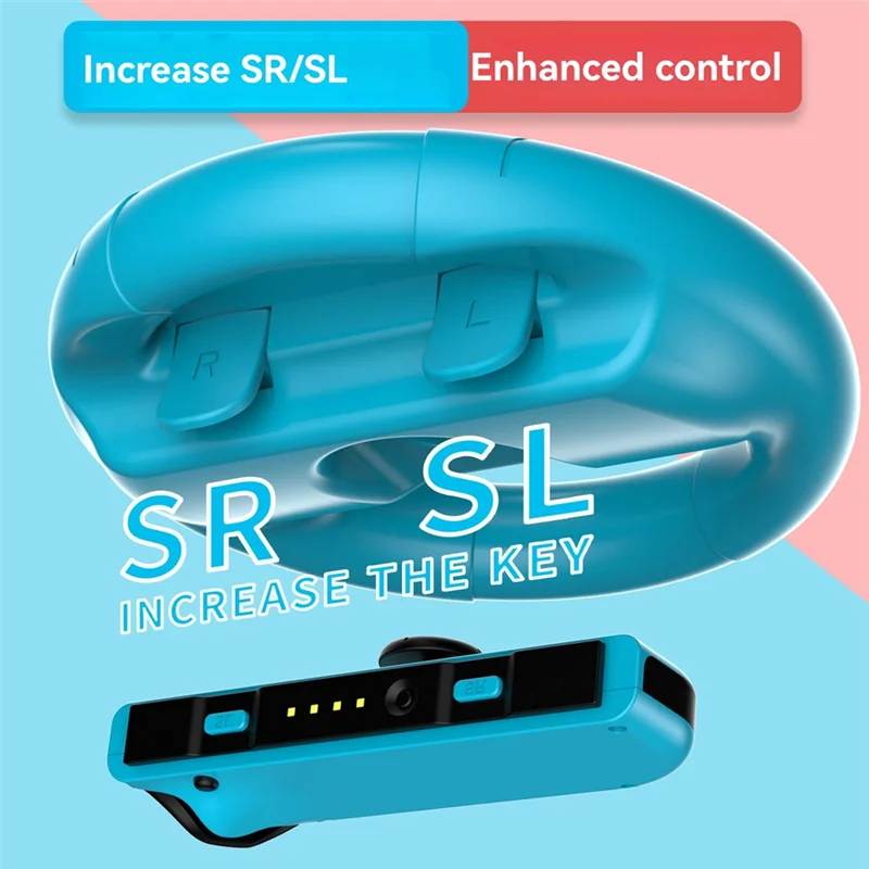 

【Элегантный дизайн】2 шт., ручка контроллера рулевого колеса слева и справа для Nintendo Switch, держатель геймпада OLED для контроллера Joycon