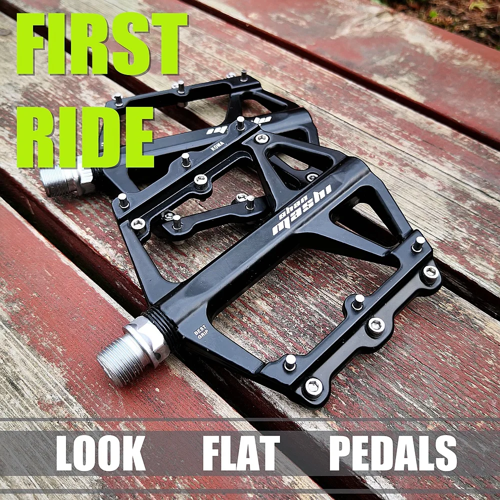 

Aluminum alloy mountain bike wide pedalboard, road bike anti-slip footrests, for cycling and pedaling