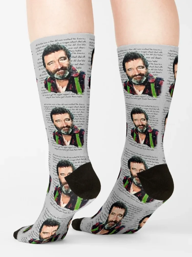 Mr. Edwards with Old Dan Tucker Lyrics Socks snow tennis sport warm winter Socks Women's Men's