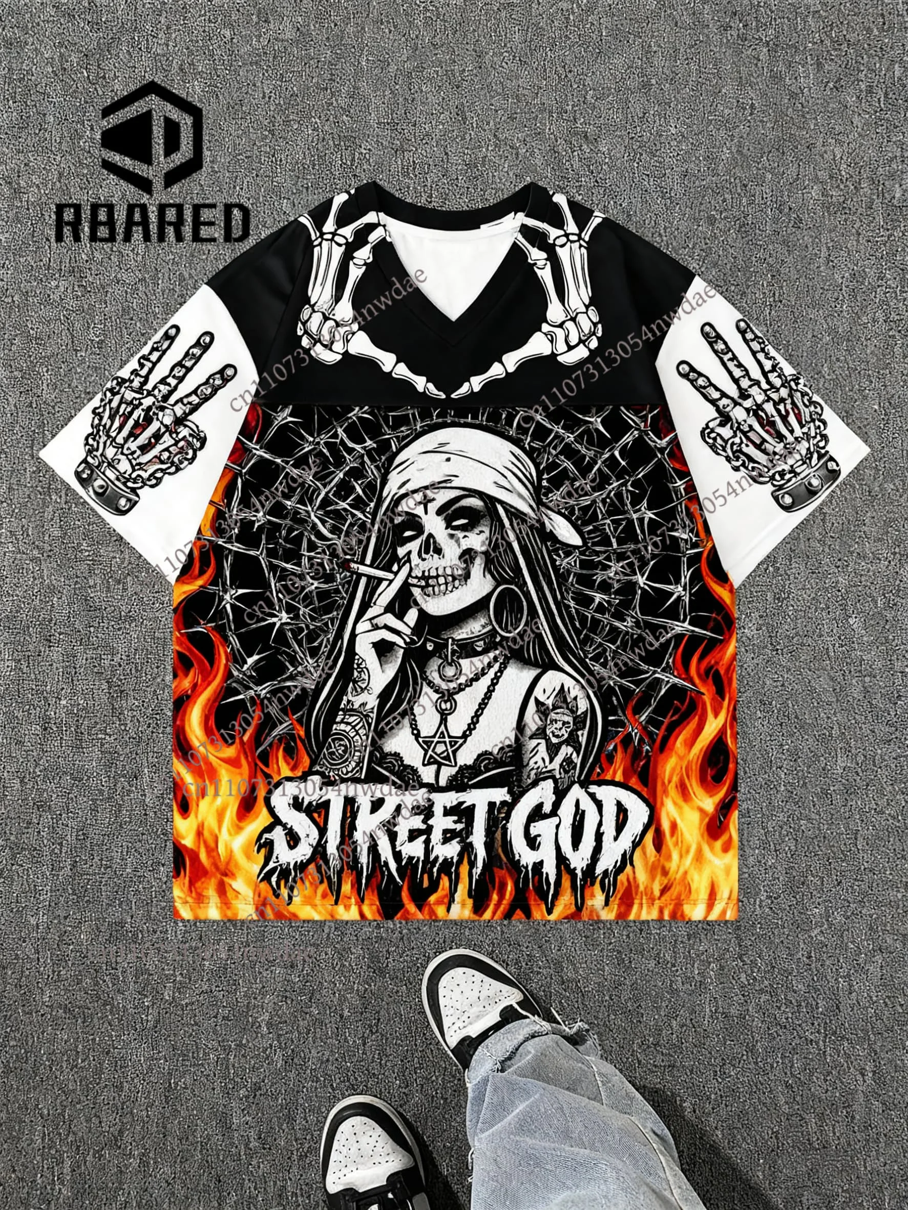 الأوروبية والأمريكية العصرية الرجال تي شيرت شبكة قصيرة الأكمام التجفيف السريع قمصان كرة القدم الرجعية الشارع الشهير الخامس الرقبة فضفاضة القمم