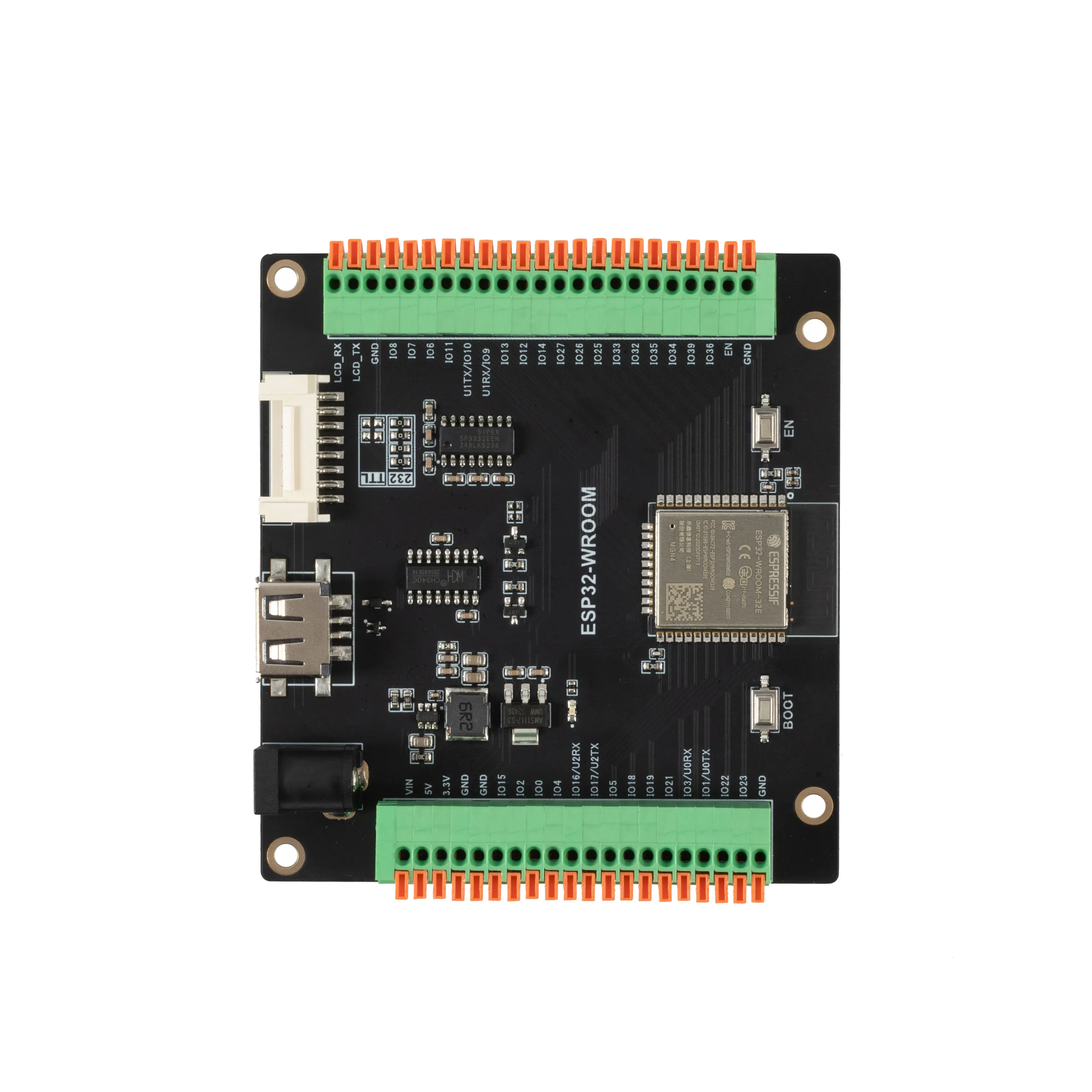 stmesp32-01-clock-frequency-can-be-adjusted-from-80mhz-to-240mhz-flash-capacity-is-4mb-sram-capacity-is-520kb-controller-board