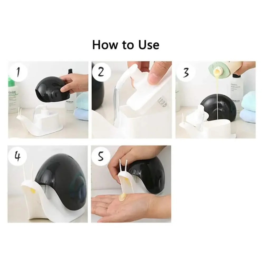 Snail Shape Liquid Soap Dispenser Portable Cartoon Soap Storage Box Shower Shampoo Dispenser Bottles Bathroom Accessories