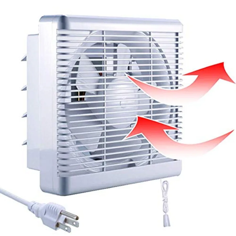 

8 Window Shutter Exhaust Fan x 300CFM 30W Wall-Mounted Ventilation Fan Air take Extractor for Bathroom Home Bedroom Attic φ8 ch
