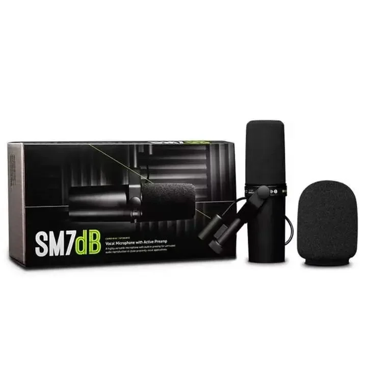 

SM7DB Cardioid Studio Dynamic Vocal Mic Broadcast Performance Stage Live Broadcast Wired Microphone SM7DB