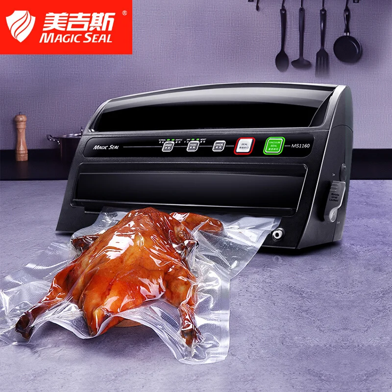 MAGIC SEAL MS1160 Home Vacuum Food Sealer Food Saver Vacuum Sealer Machine Professional Wet Food Vacuum Sealer Packaging Machine