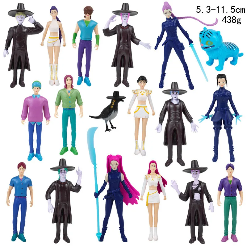 Kpop デーモンハンターフィギュアおもちゃデーモンハンターフィギュア Pvc モデルグッズゲームアクションフィギュアルーム装飾子供の誕生日のおもちゃ