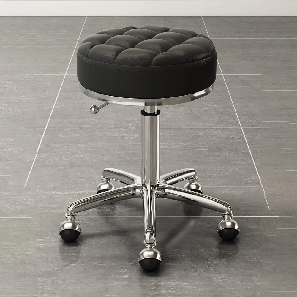 Fashion Swivel Stool Golden Barber Shop Chair Hairdressing Bench Massage Clinic Seat Home Office Salon Furniture