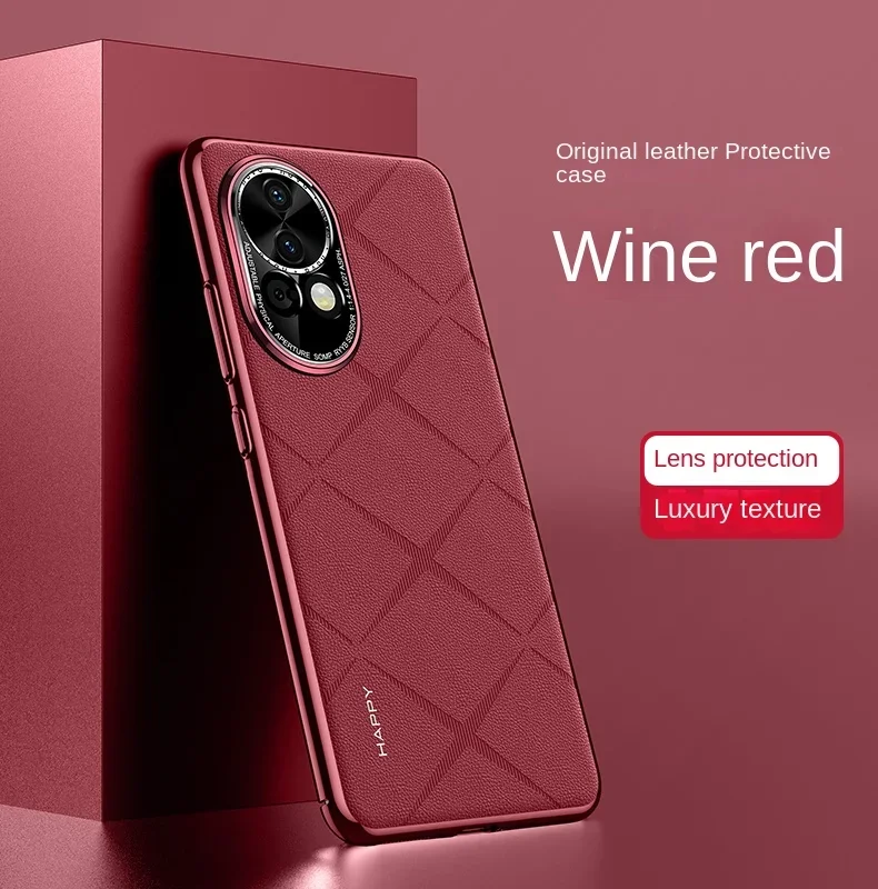 

Для Huawei Nova 11 12s 13 Pro объектив полный защитный чехол с покрытием бампер противоударный нескользящий роскошный кожаный чехол для задней панели телефона