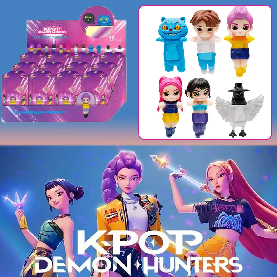 جديد Kpop شيطان الصيادين صندوق أعمى سلسلة شخصيات كرتونية الحلي دمى المشجعين الأطفال هدايا عيد ميلاد عشوائي صندوق أعمى اللعب