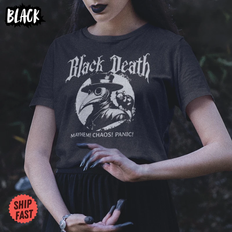 

Black Death X European Tour Shirt, Plague Doctor Shirt, Gothic Dark Academy Black Death Shirt, Humor Shirt, Dark Academy Mercy